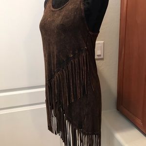 Fringe western top